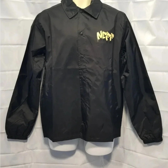 New Neff Fresh Ducky Mens Jacket Medium Windbreaker Black Lightweight Jacket - Picture 4 of 5